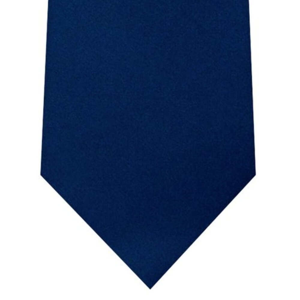 Navy Solid Tie – 3.25” Classic Width | 100% Microfiber